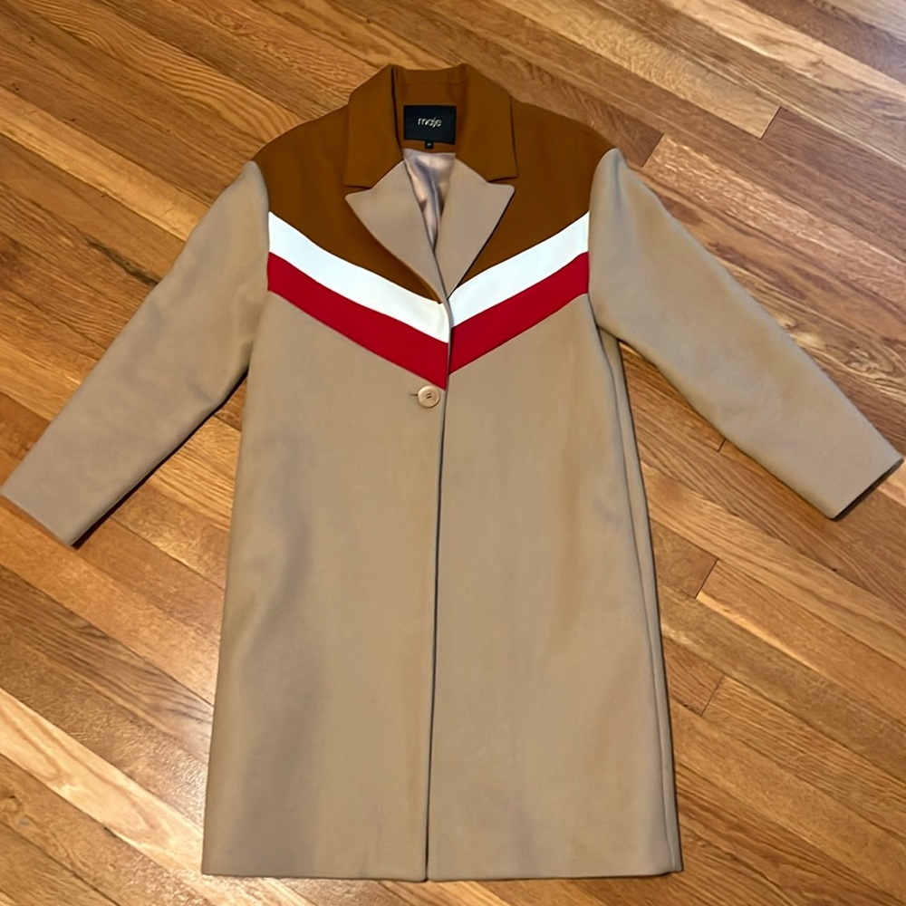 Maje camel winter coat, barely  worn